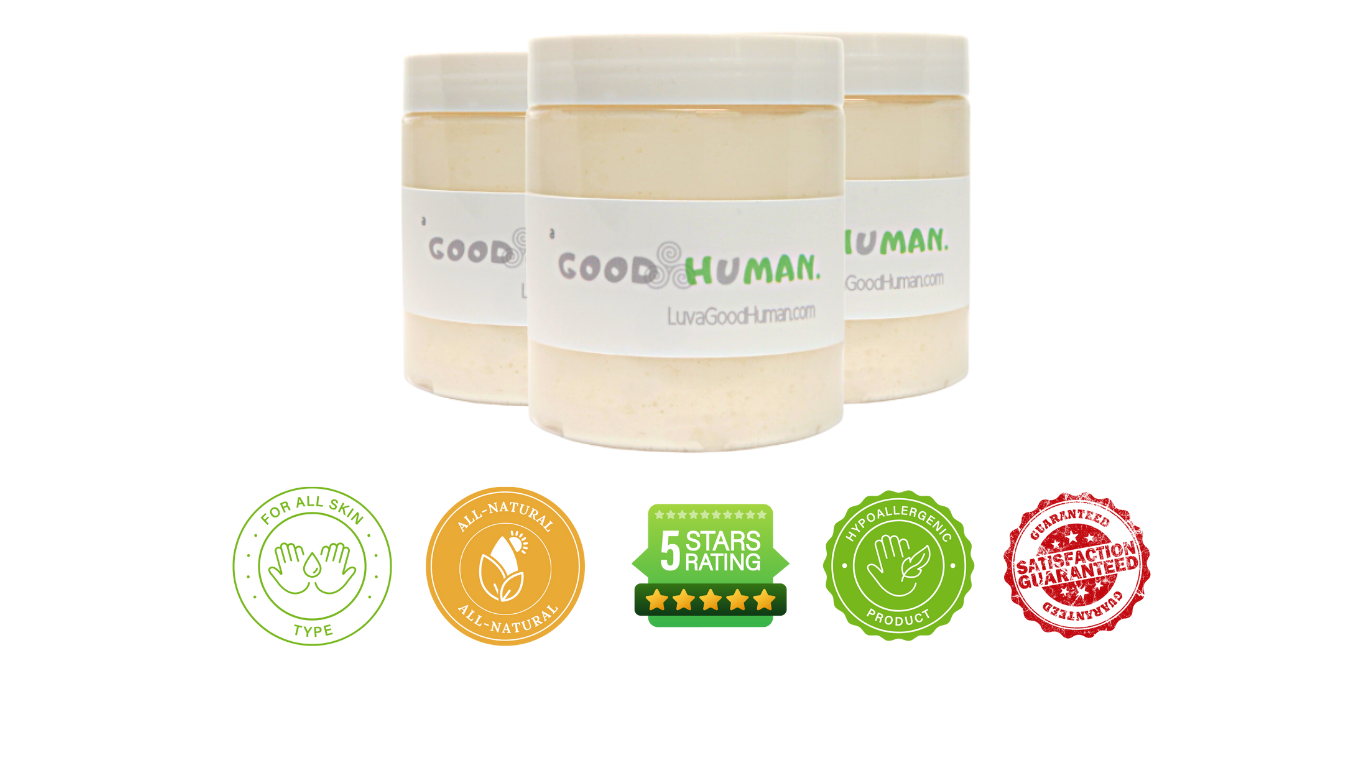 a Good Human - Signature Hand-Crafted "Body Glow" Body Butter - New Larger 8oz Jar!!!