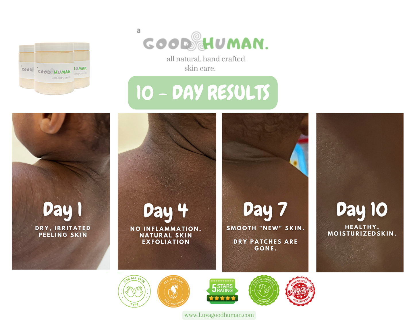 a Good Human - Signature Hand-Crafted "Body Glow" Body Butter - New Larger 8oz Jar!!!