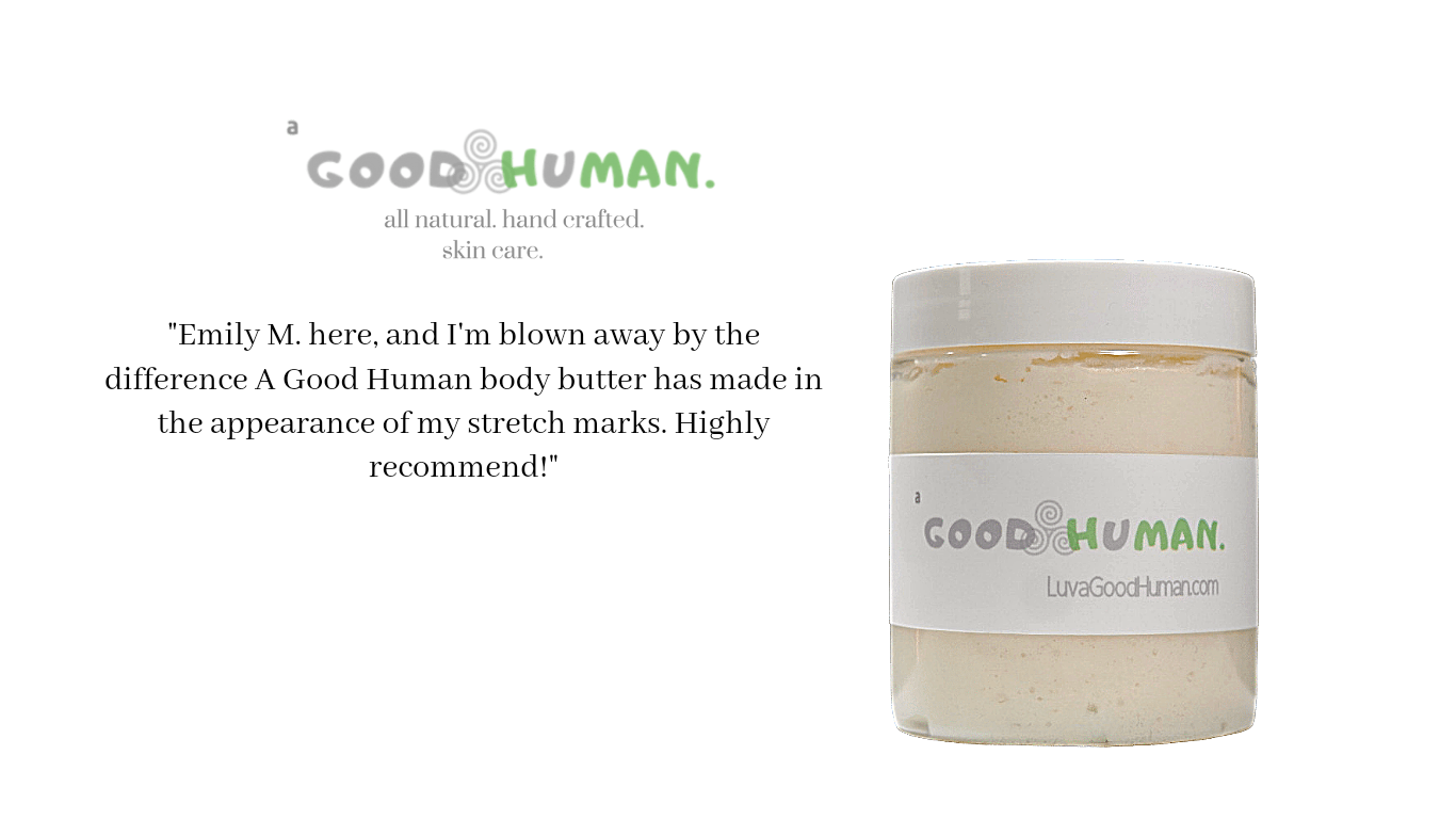 a Good Human - Signature Hand-Crafted "Body Glow" Body Butter - New Larger 8oz Jar!!!