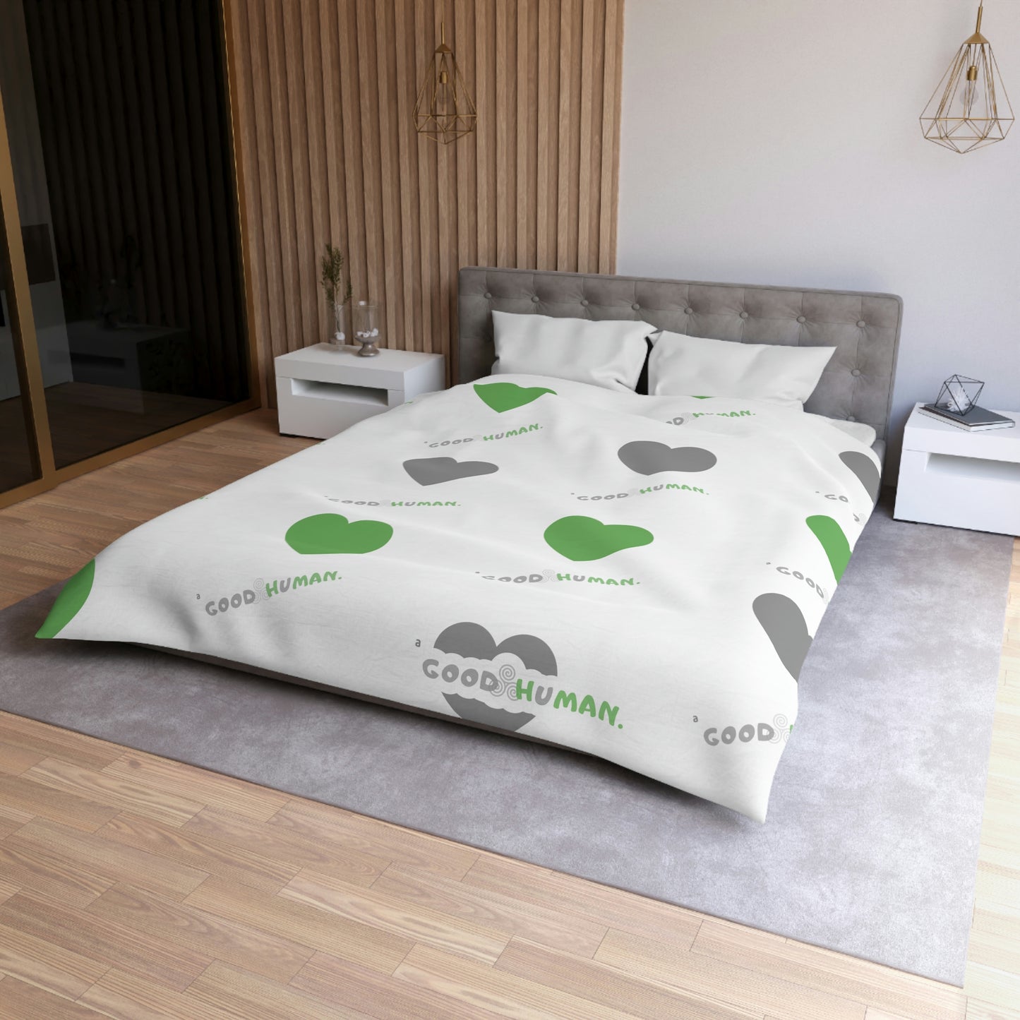 a Good Human - Microfiber Duvet Cover