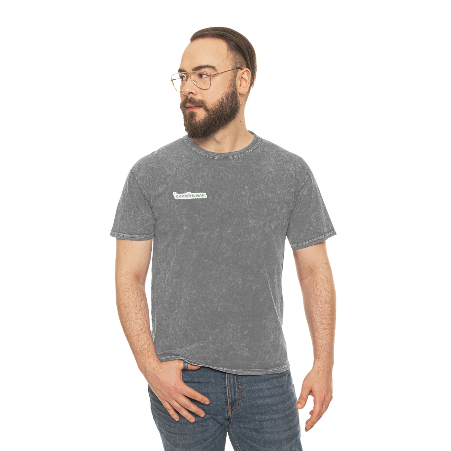 a Good Human - Logo Unisex Mineral Wash T-Shirt